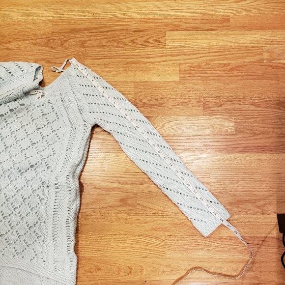 Max Studio Seafoam Green Crochet Sweater - Picture 7 of 10